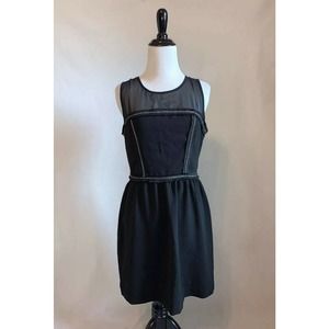 Vera Wang Princess Black Sleeveless Above Knee Dress / Size 7 Medium M